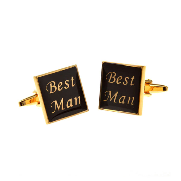 Festivals Wedding Reception Enamel Dropping Glue Cufflinks
