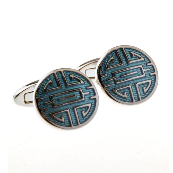Enamel Dropping Glue Cufflinks