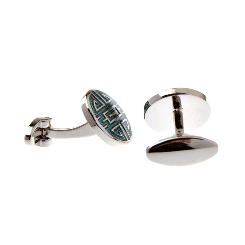 Enamel Dropping Glue Cufflinks