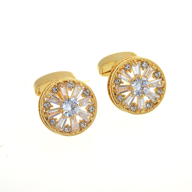 Crystal Zircon Cufflinks