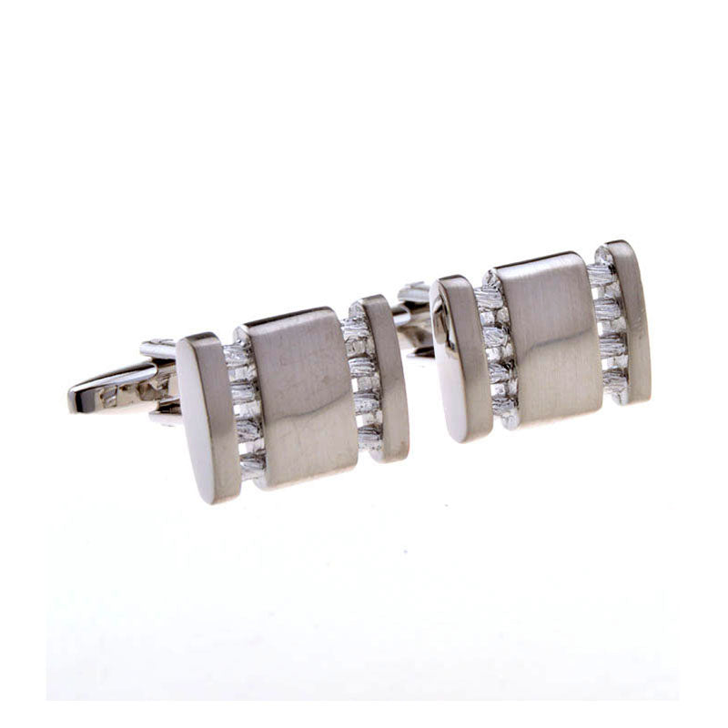 Plain Colour Metal Cufflinks