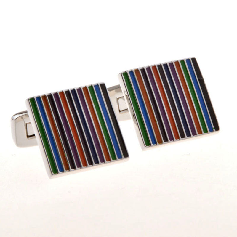 Enamel Dropping Glue Cufflinks