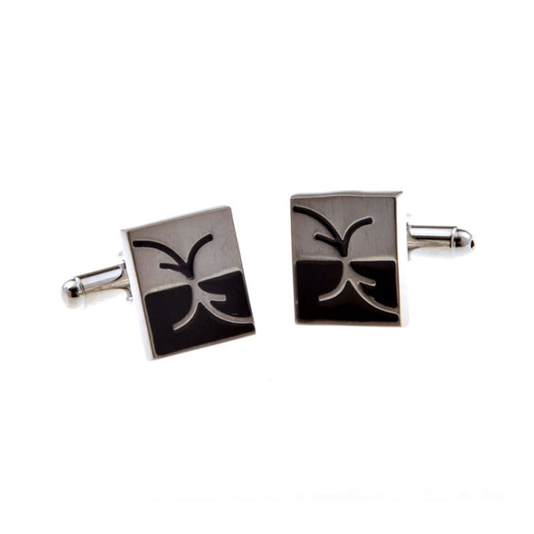 Enamel Dropping Glue Cufflinks