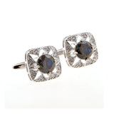 Crystal Zircon Cufflinks