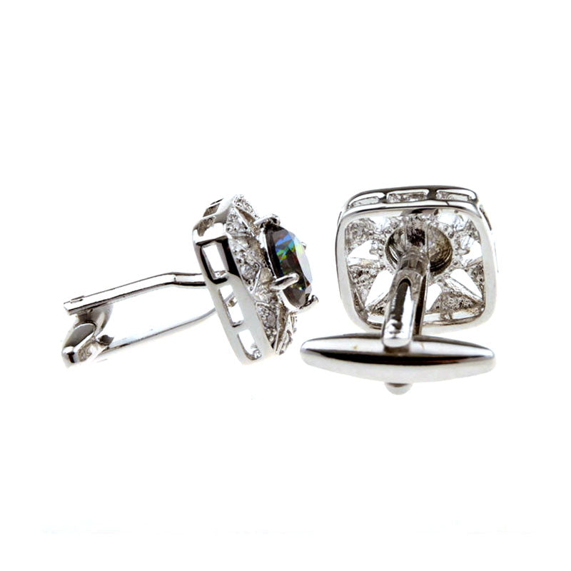 Crystal Zircon Cufflinks