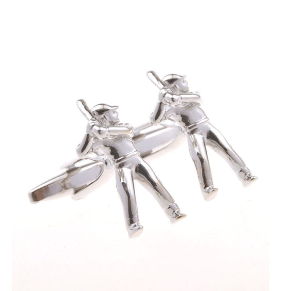 Sports Technology Plain Colour Metal Cufflinks