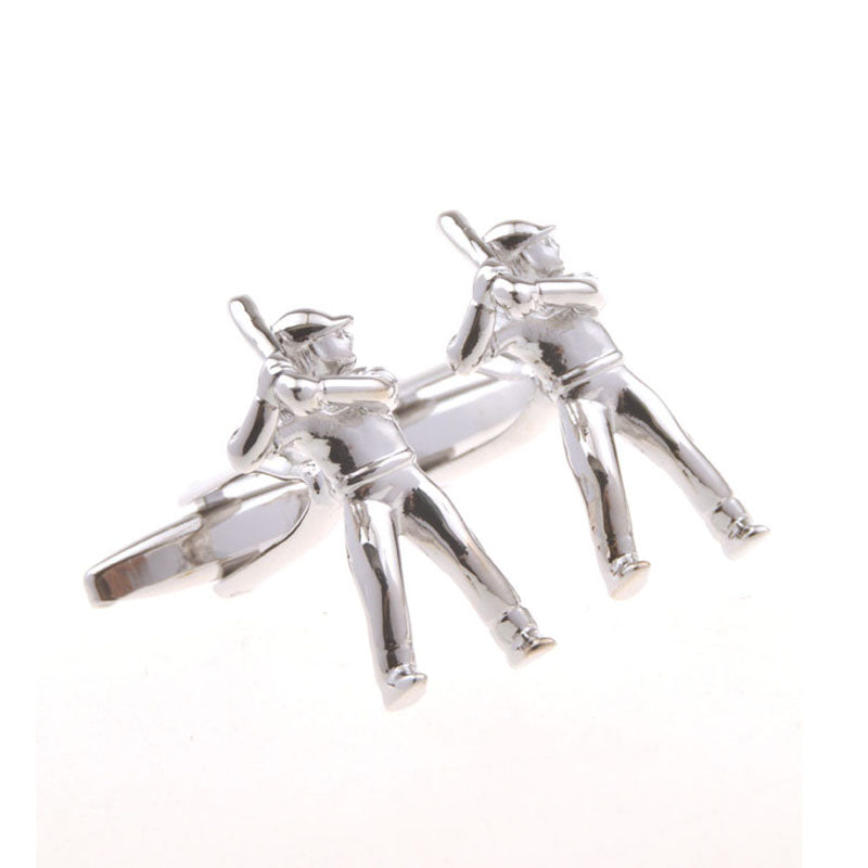 Sports Technology Plain Colour Metal Cufflinks