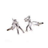 Sports Technology Plain Colour Metal Cufflinks