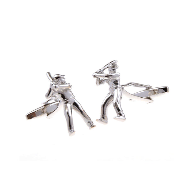 Sports Technology Plain Colour Metal Cufflinks