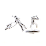 Sports Technology Plain Colour Metal Cufflinks