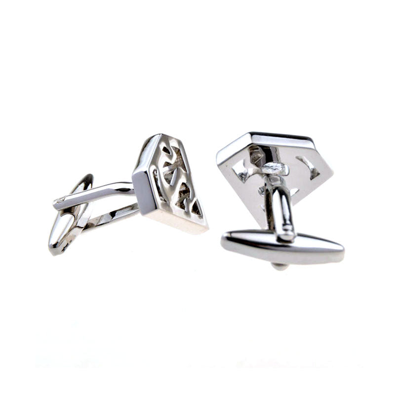 Interesting Skull Plain Colour Metal Cufflinks