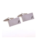 Plain Colour Metal Cufflinks