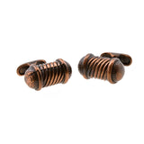 European & American Classical Plain Colour Metal Cufflinks