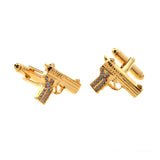 Military Tools Crystal Zircon Cufflinks