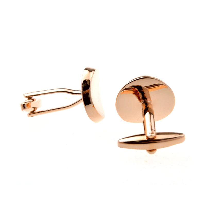 Plain Colour Metal Cufflinks