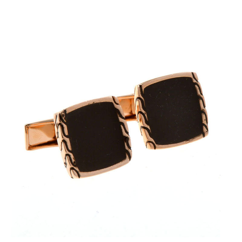 Enamel Dropping Glue Cufflinks