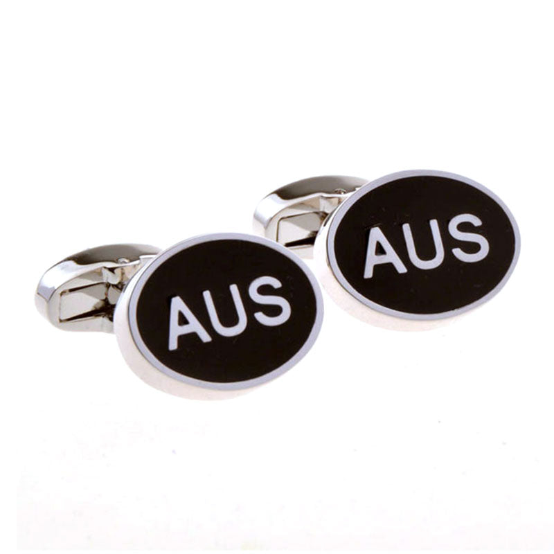 Enamel Dropping Glue Cufflinks