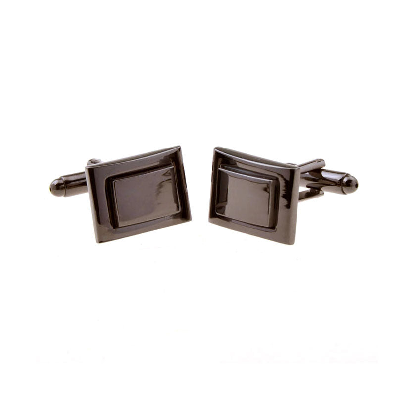 Plain Colour Metal Cufflinks