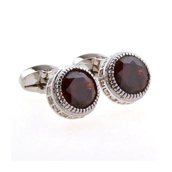 Crystal Zircon Cufflinks