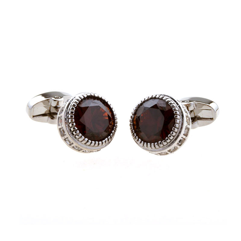 Crystal Zircon Cufflinks