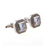 Crystal Zircon Cufflinks