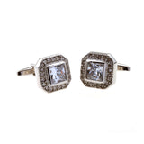 Crystal Zircon Cufflinks