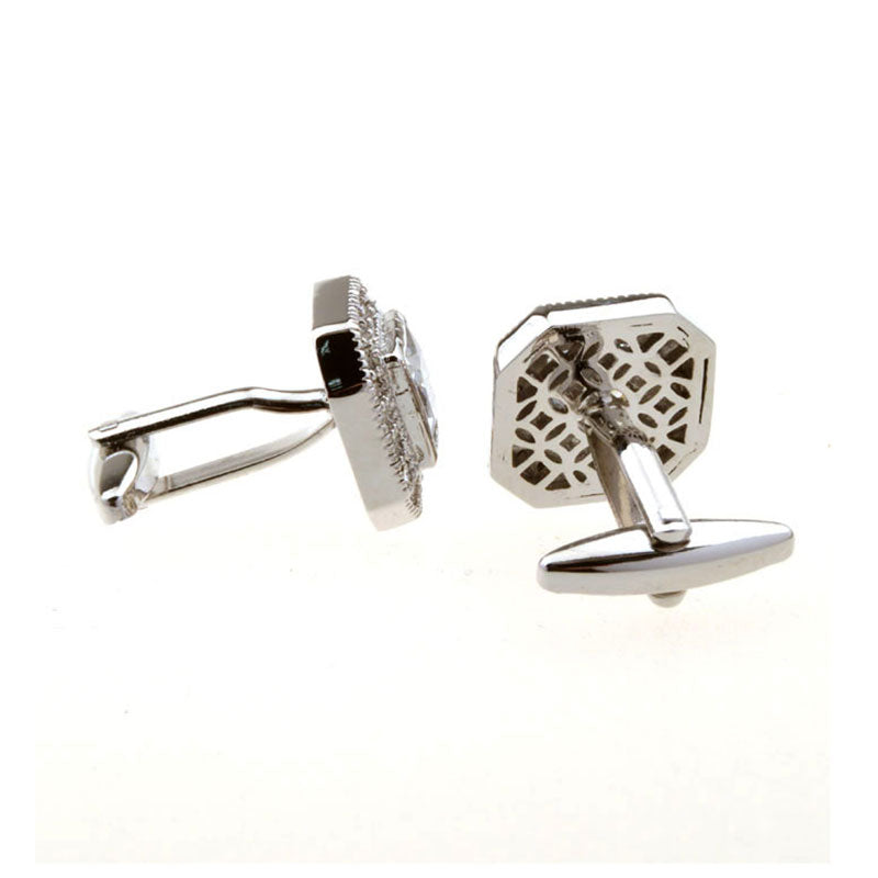 Crystal Zircon Cufflinks