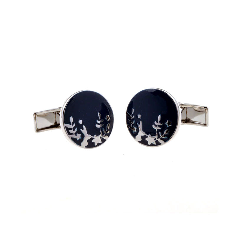 Enamel Dropping Glue Cufflinks