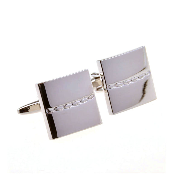 Plain Colour Metal Cufflinks
