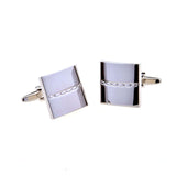Plain Colour Metal Cufflinks