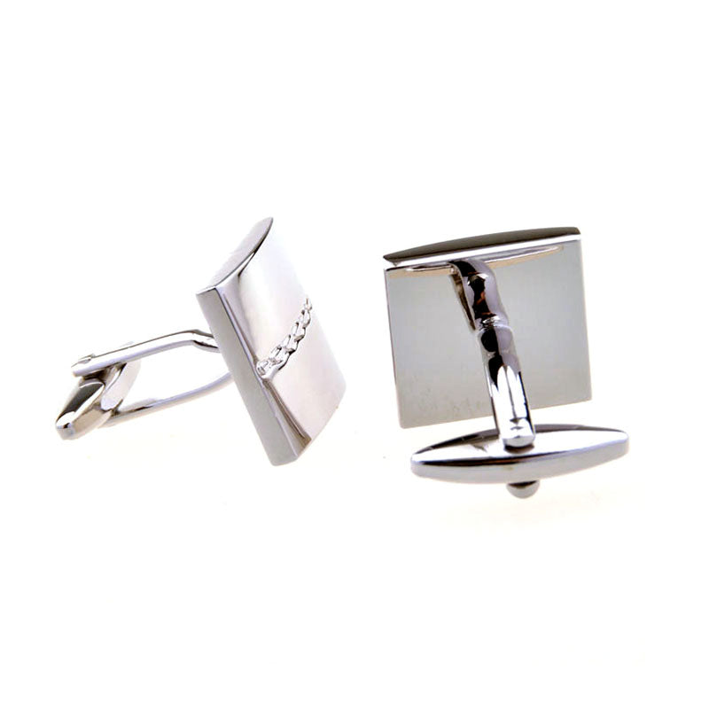 Plain Colour Metal Cufflinks