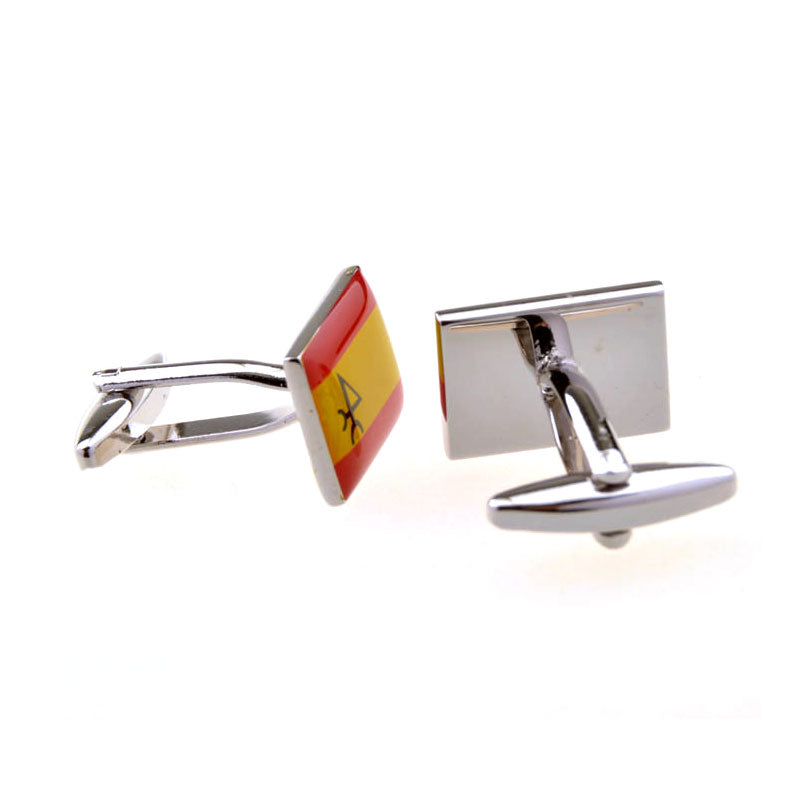 National Flag Music Enamel Dropping Glue Cufflinks