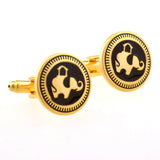 Enamel Dropping Glue Cufflinks