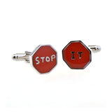 Enamel Dropping Glue Cufflinks