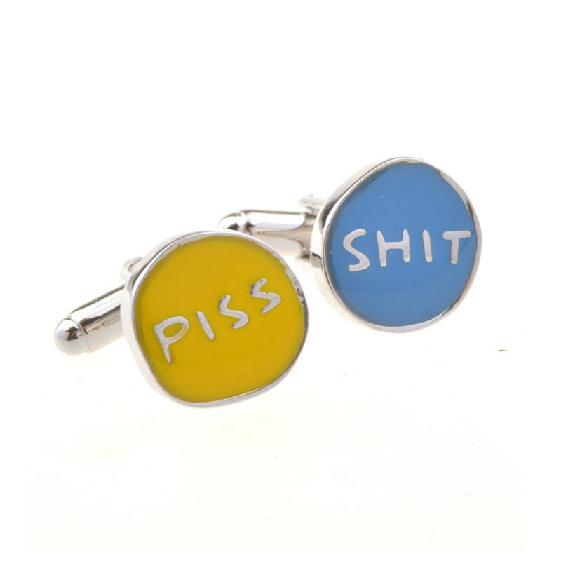 Enamel Dropping Glue Cufflinks