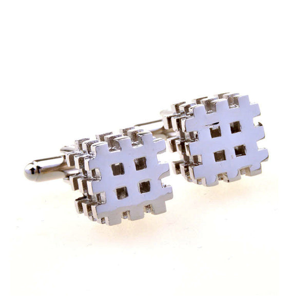 Plain Colour Metal Cufflinks
