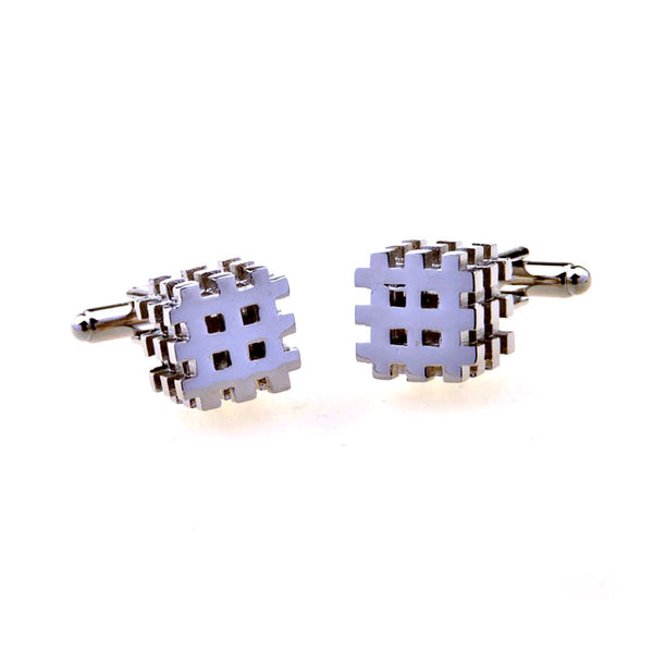 Plain Colour Metal Cufflinks