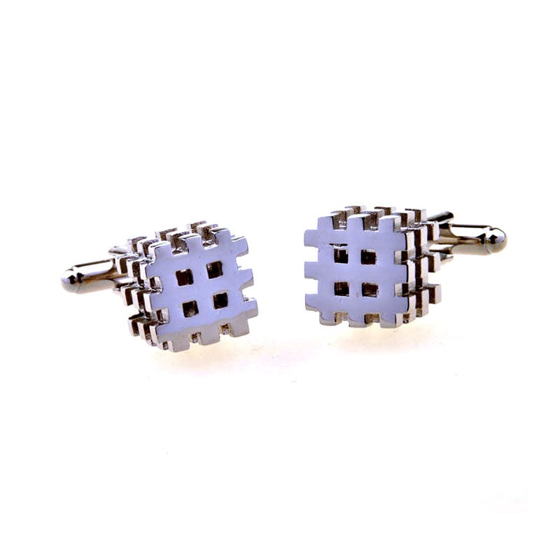 Plain Colour Metal Cufflinks