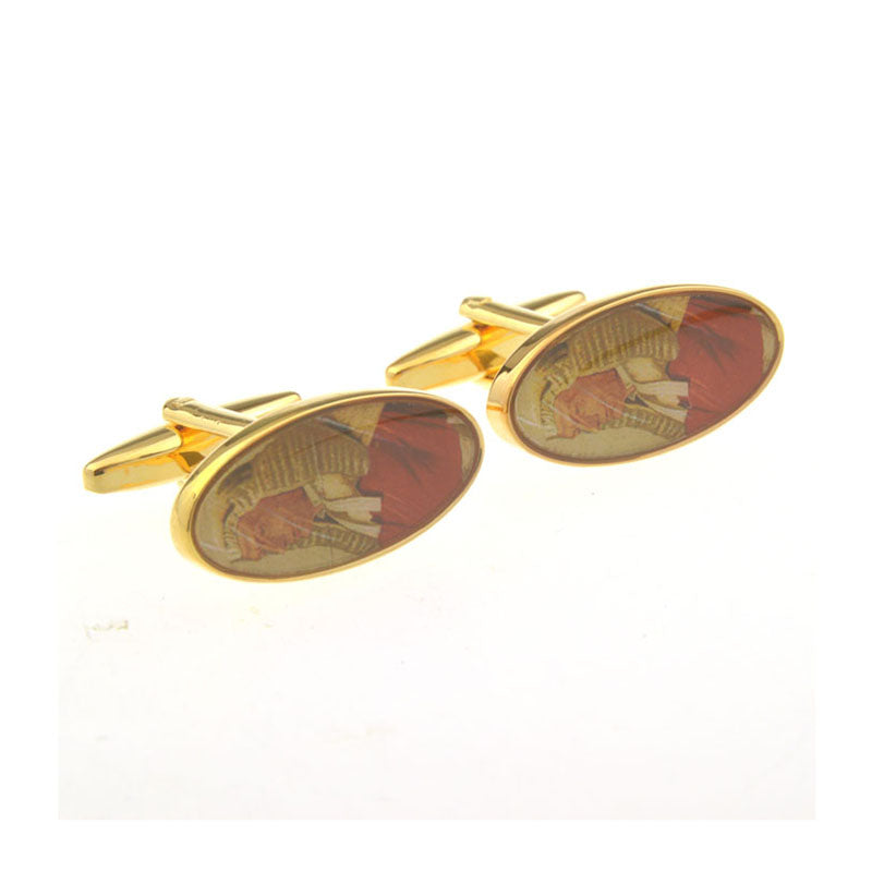 Enamel Dropping Glue Cufflinks
