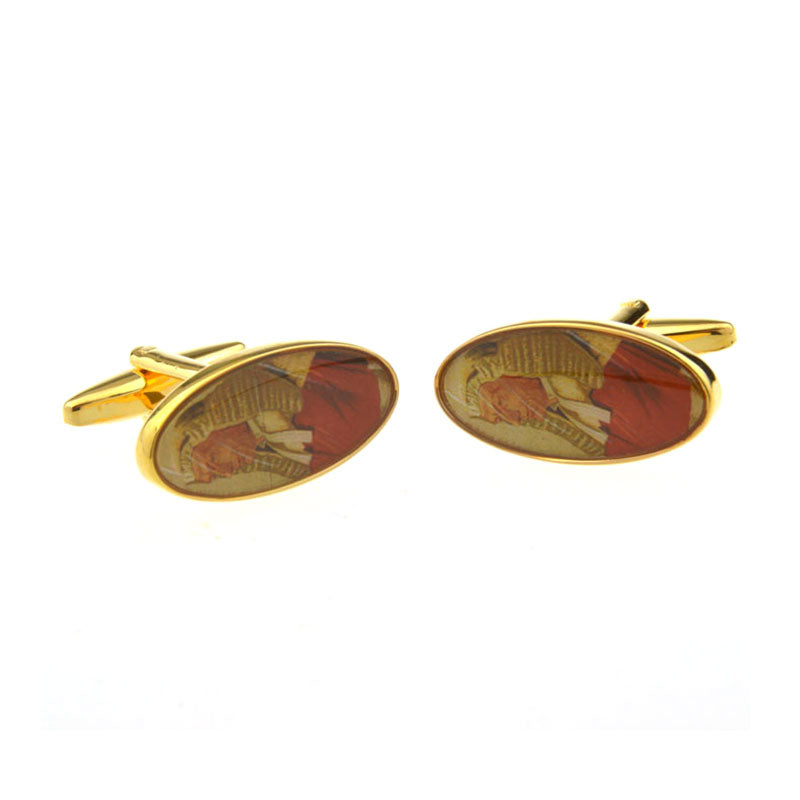Enamel Dropping Glue Cufflinks