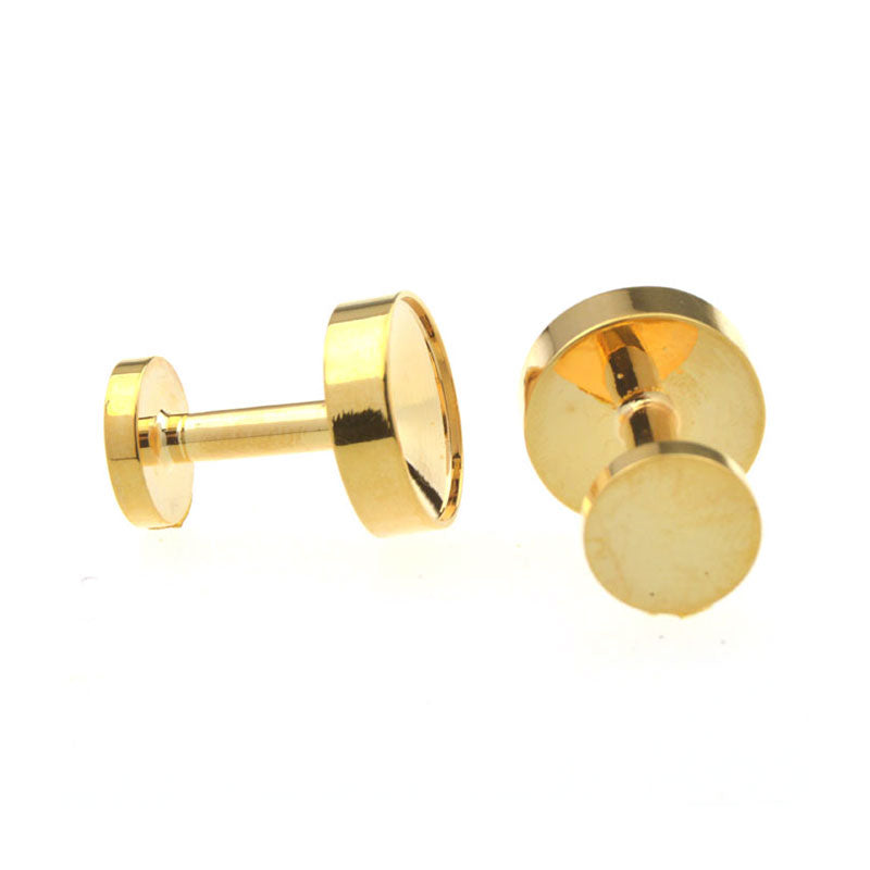 Plain Colour Metal Cufflinks