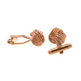 Laser Laser Chinese Knot Plain Colour Metal Cufflinks