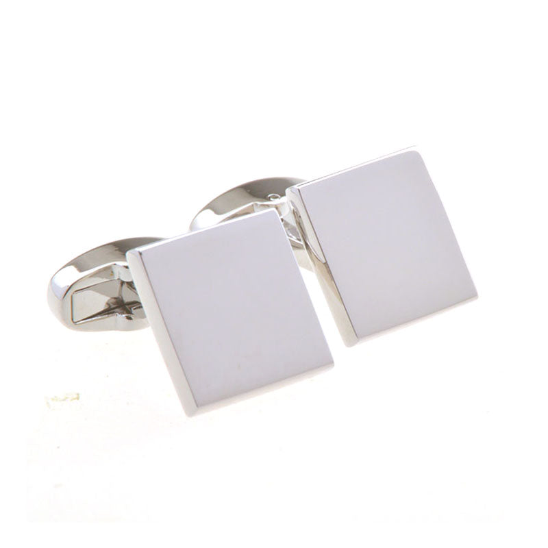 Plain Colour Metal Cufflinks