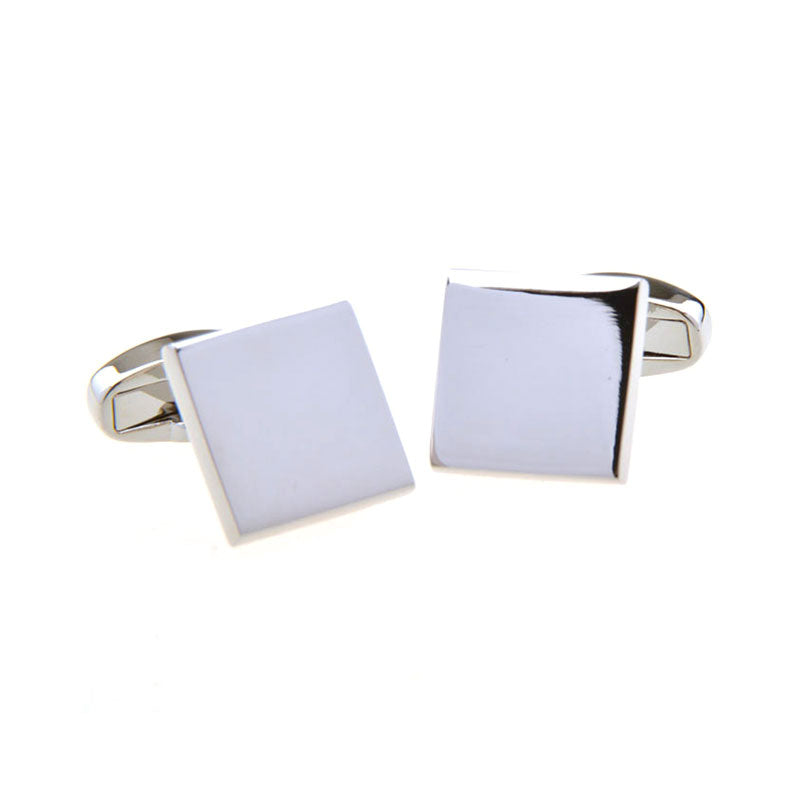 Plain Colour Metal Cufflinks