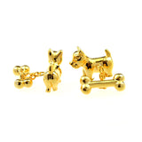 Animals Plants Plain Colour Metal Cufflinks