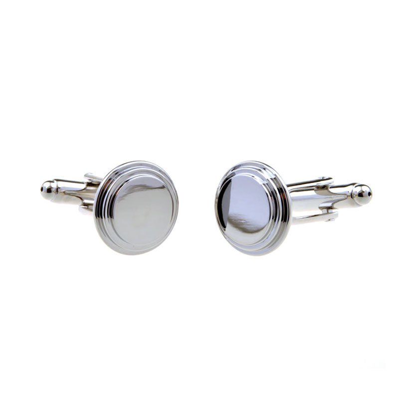 Plain Colour Metal Cufflinks