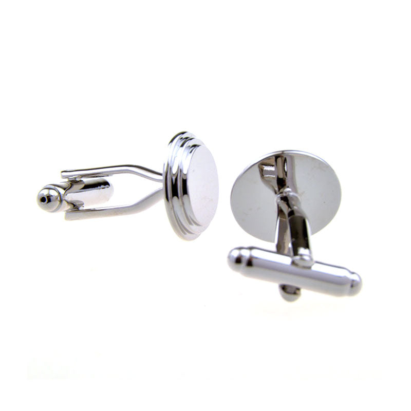 Plain Colour Metal Cufflinks