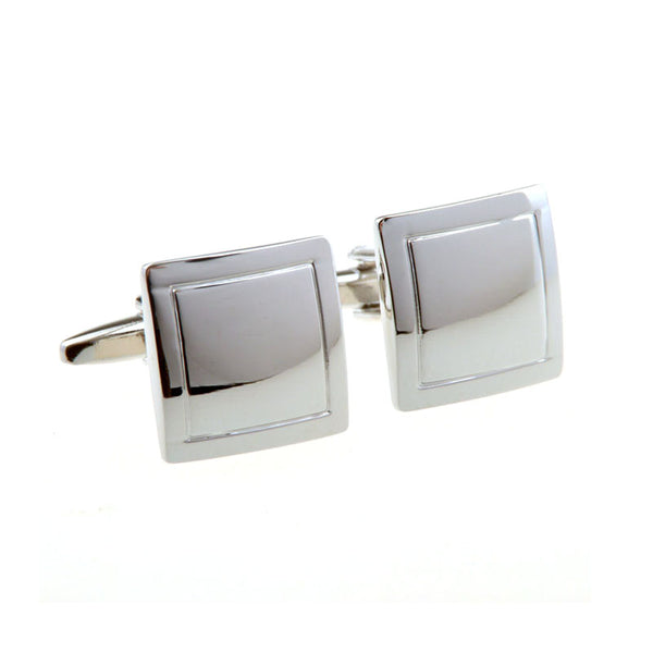 Plain Colour Metal Cufflinks