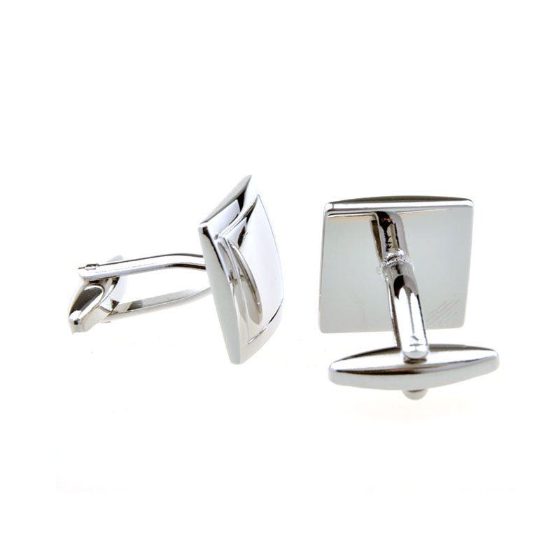 Plain Colour Metal Cufflinks