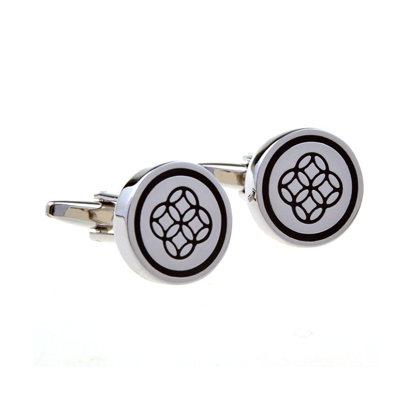 Enamel Dropping Glue Cufflinks